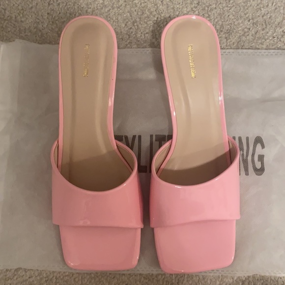Sold! Pink Mule Heels - Picture 2 of 5